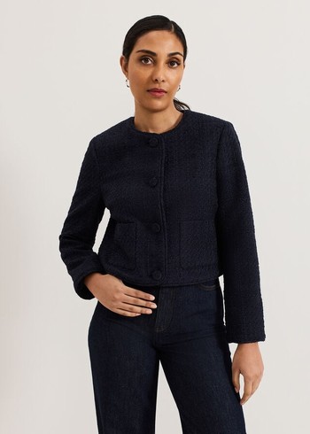 Phase Eight Ripley Petite Jackets Navy Australia | UA8506129